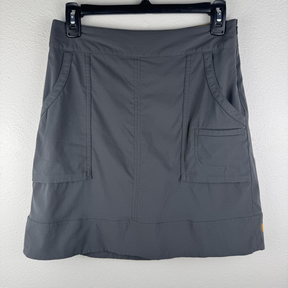 Lucy Women’s XS Activewear Gray Skirt Skorts Pockets Athleisure Casual Golf Zip